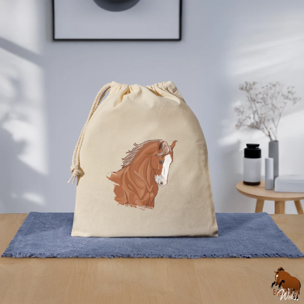 Le Cheval Marwari sur un sac cadeau