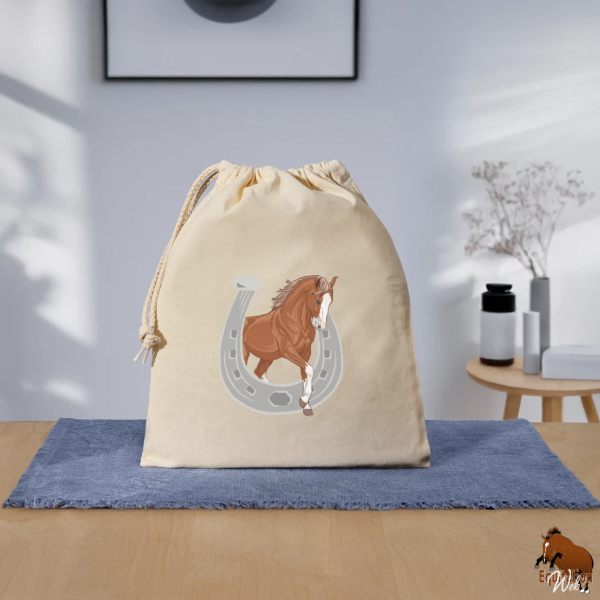 Le Cheval Marwari sur un sac cadeau