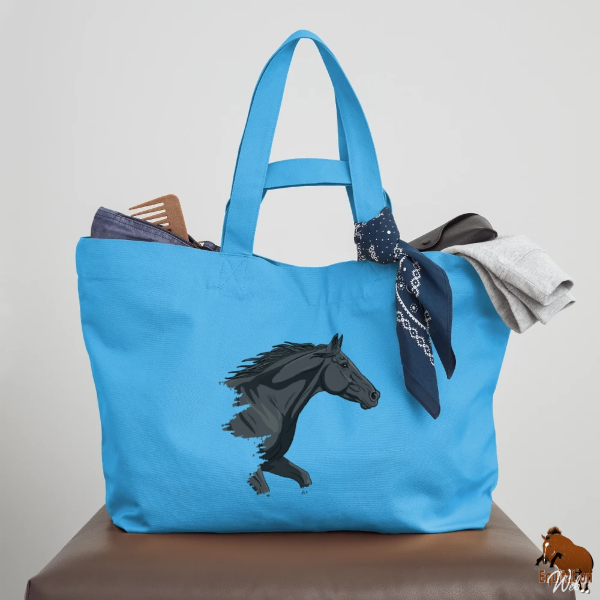 Le Cheval Abaga sur un cabas