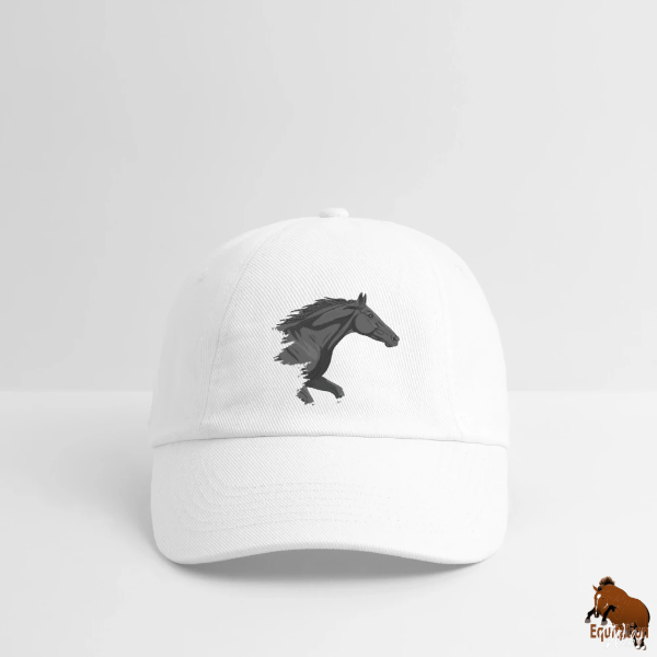 Le Cheval Abaga sur une casquette