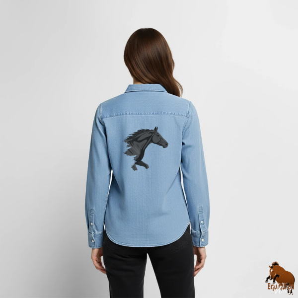 Le Cheval Abaga sur une chemise