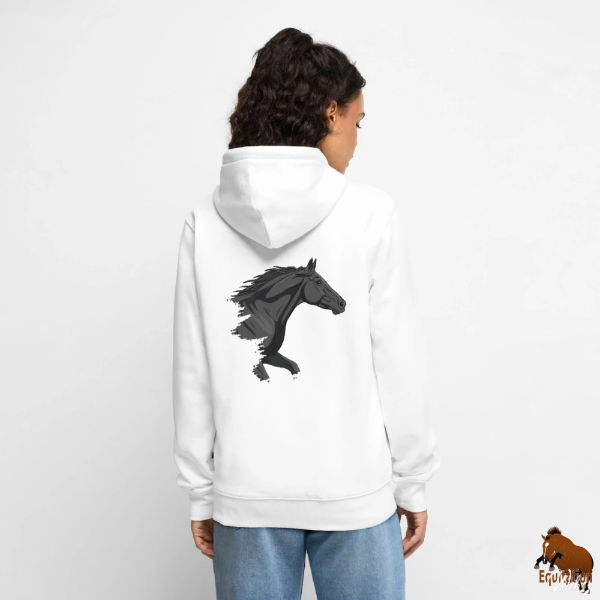 Le Cheval Abaga sur une veste � capuche