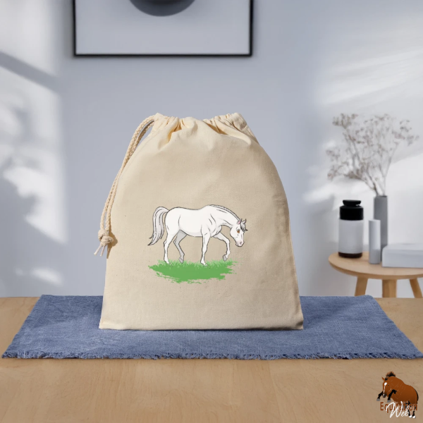 Le Cheval Abbayan sur un sac cadeau