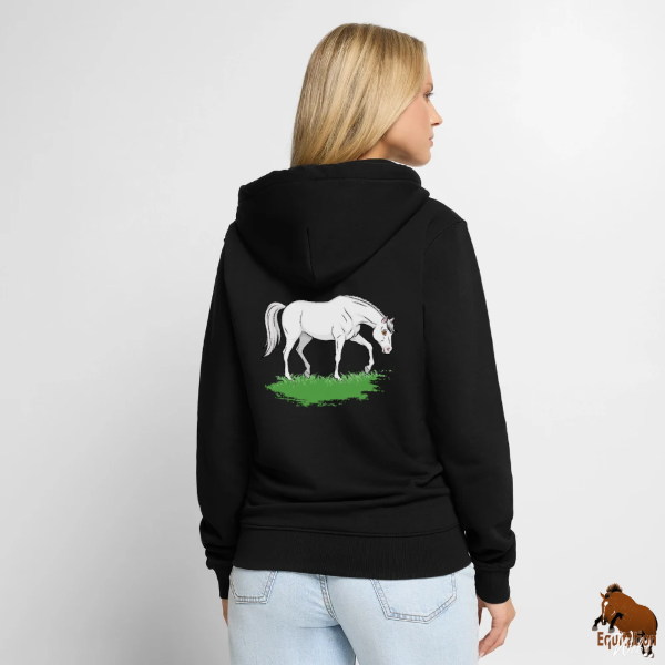Le Cheval Abbayan sur une veste � capuche