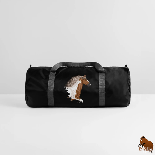 Le Cheval Irish Cob sur un sac de sport