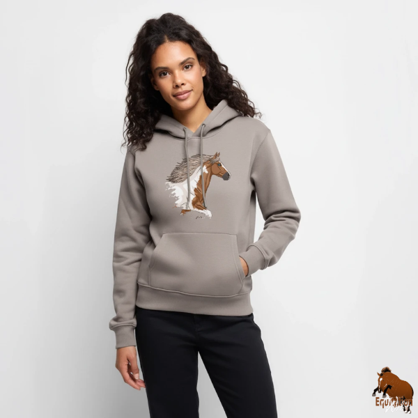 Le Cheval Irish Cob sur un sweat � capuche