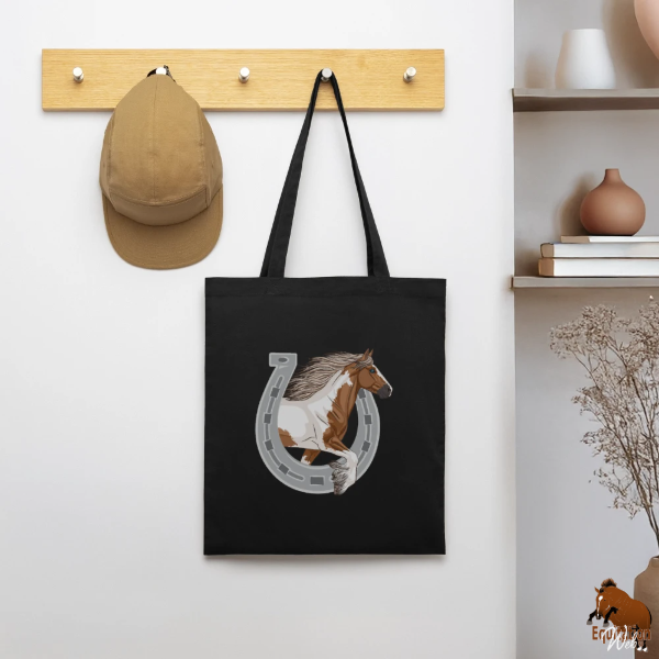Le Cheval Irish Cob sur un tote bag