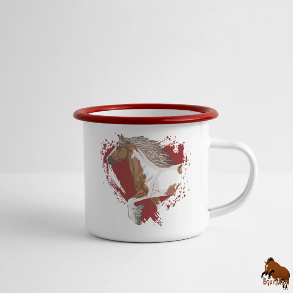 Le Cheval Irish Cob sur une tasse