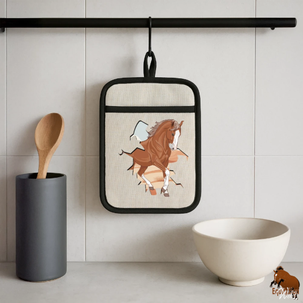 Le Cheval Marwari sur une manique