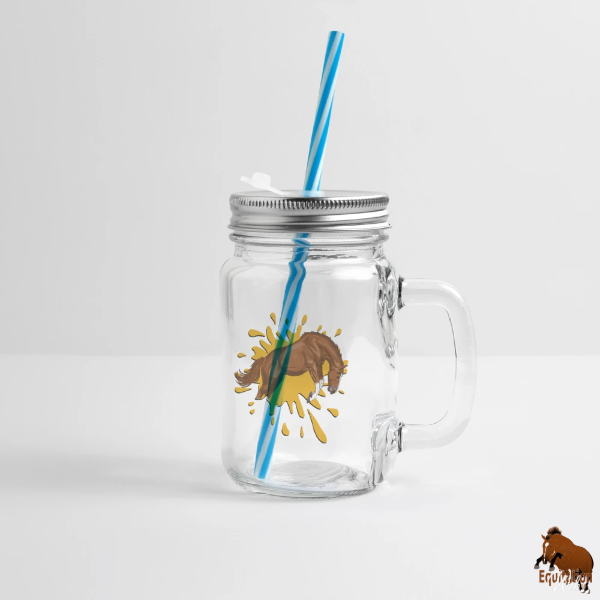 Le Cheval qui bondit sur un bocal � boisson