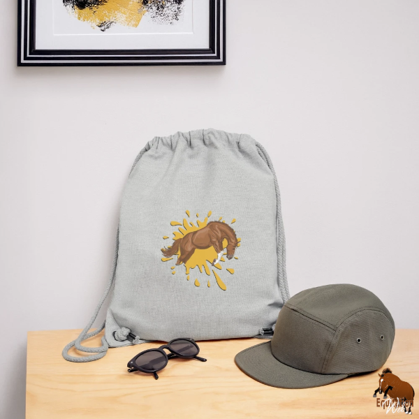 Le Cheval qui bondit sur un sac � cordon