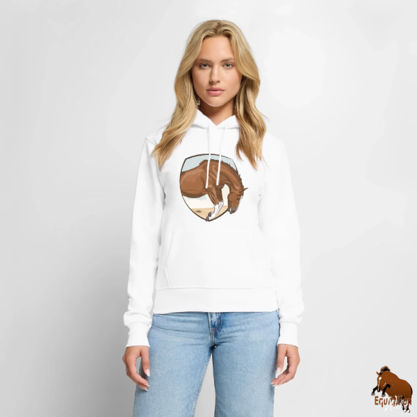 Le Cheval qui bondit sur un sweat � capuche