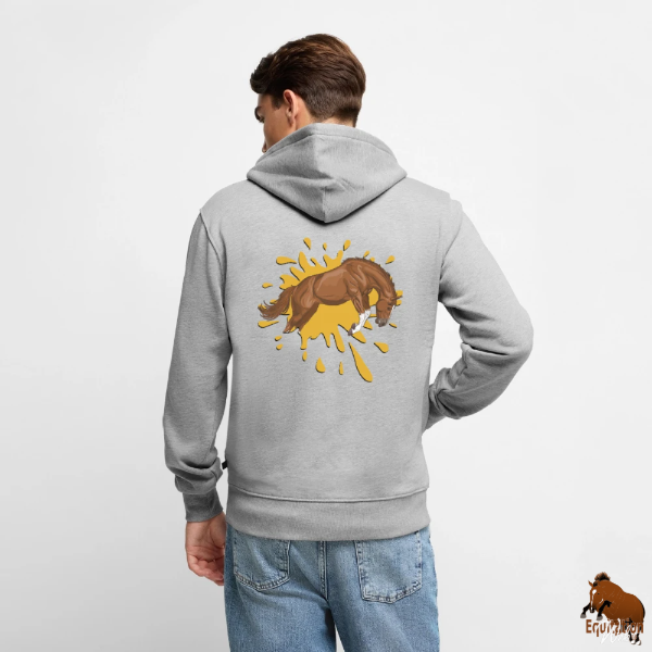 Le Cheval qui bondit sur une veste � capuche