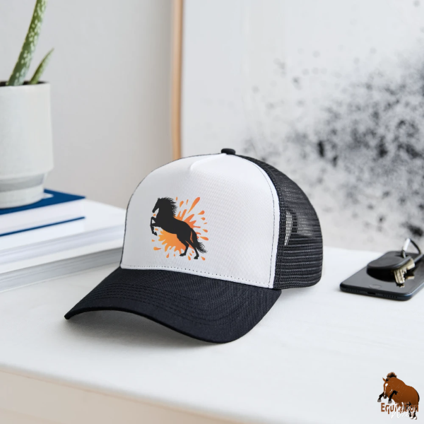 Le Cheval Abou'Ourquob sur une casquette