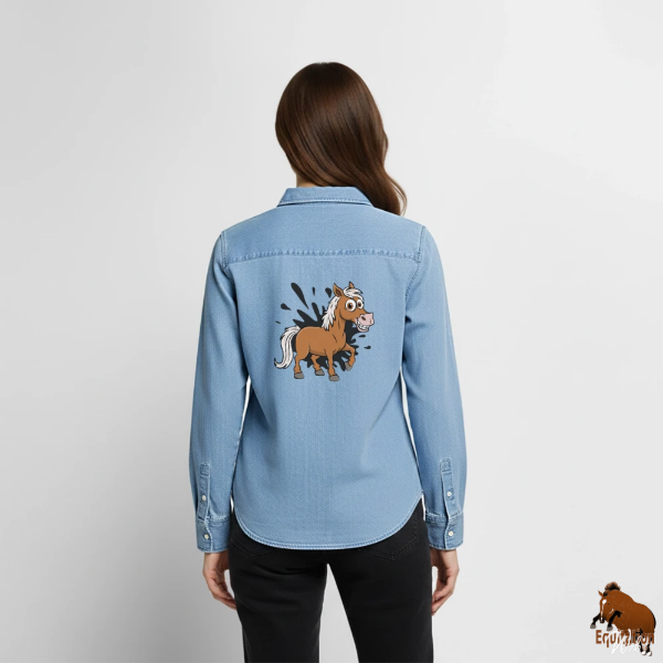 Le Cheval Abou'Ourquob sur une chemise