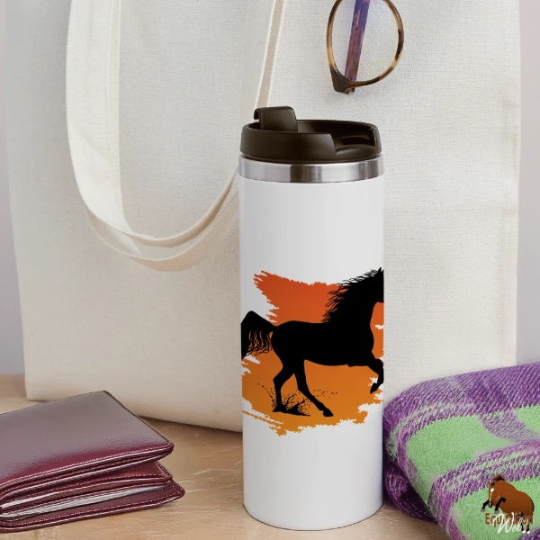 Le Cheval Arabe sur un mug isotherme