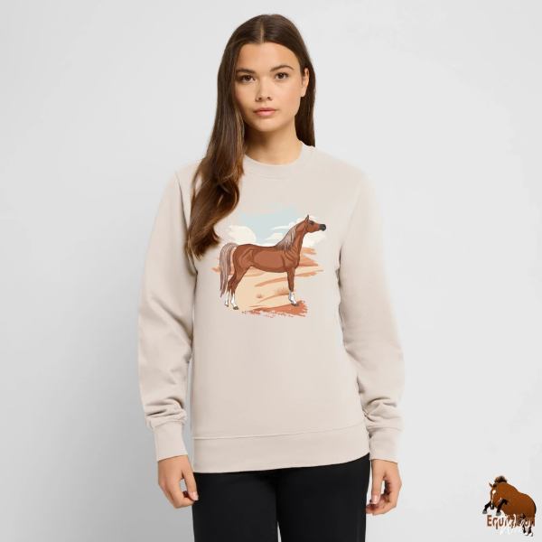 Le Cheval Arabe sur un sweat