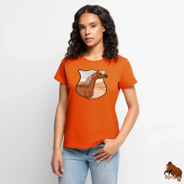 Le Cheval Arabe sur un t-shirt
