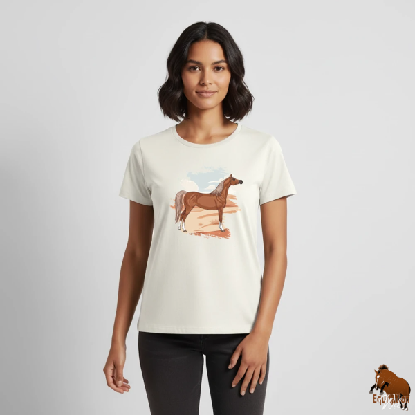 Le Cheval Arabe sur un t-shirt
