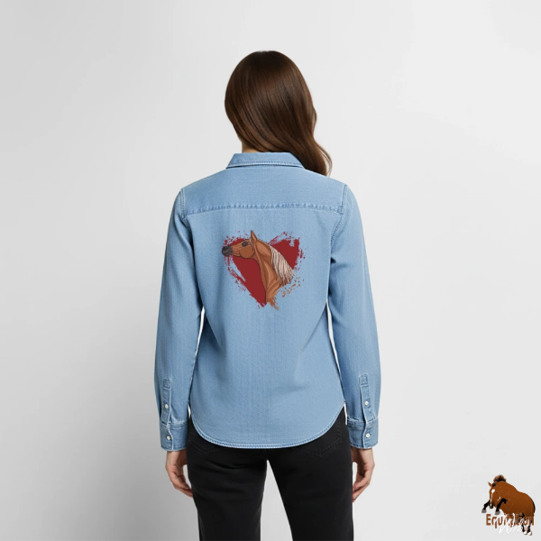 Le Cheval Arabe sur une chemise