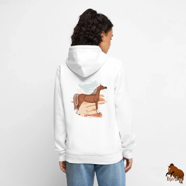 Le Cheval Arabe sur une veste � capuche