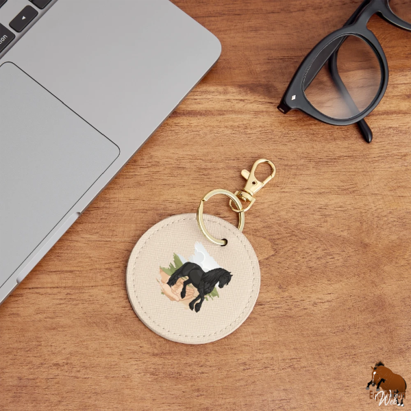 Le Cheval Frison sur un porte-cl�s