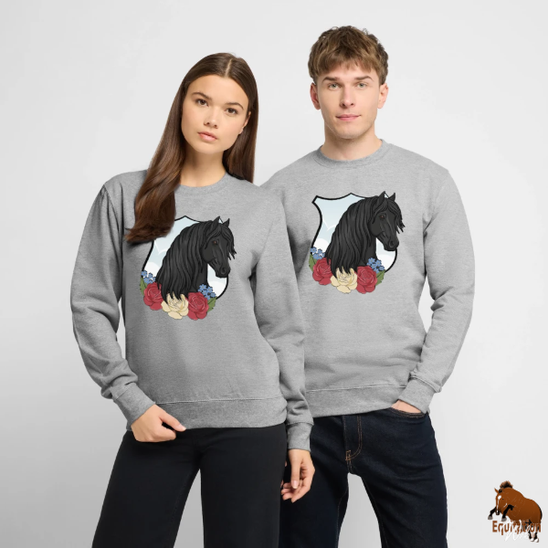 Le Cheval Frison sur un sweat