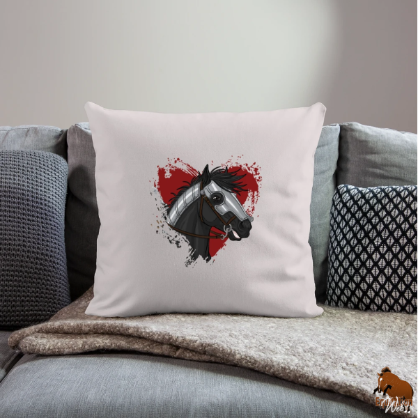 Les Chevaux de guerre sur un coussin