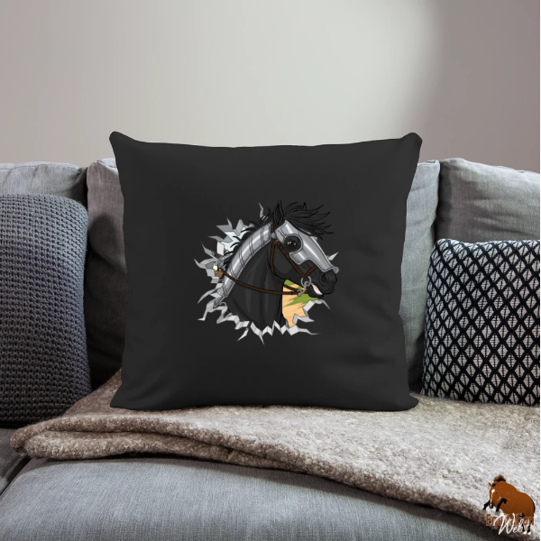 Les Chevaux de guerre sur un coussin