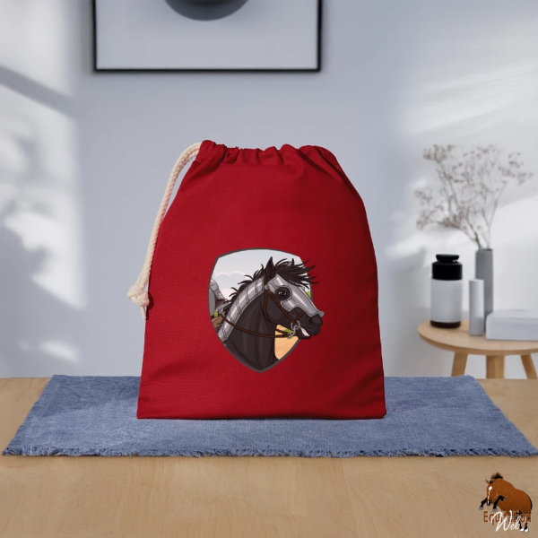 Les Chevaux de guerre sur un sac cadeau