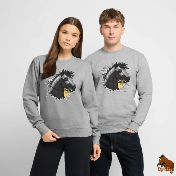 Les Chevaux de guerre sur un sweat