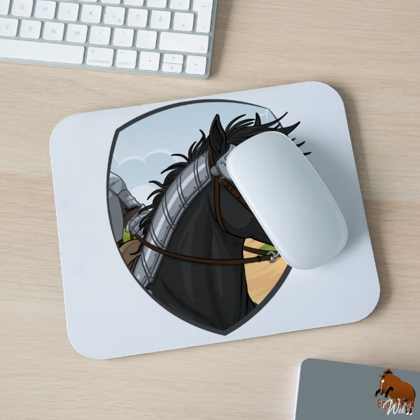 Les Chevaux de guerre sur un tapis de souris