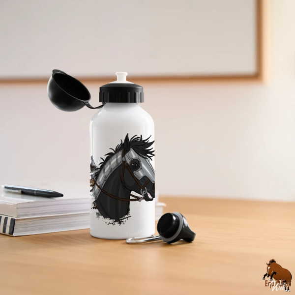 Les Chevaux de guerre sur une gourde