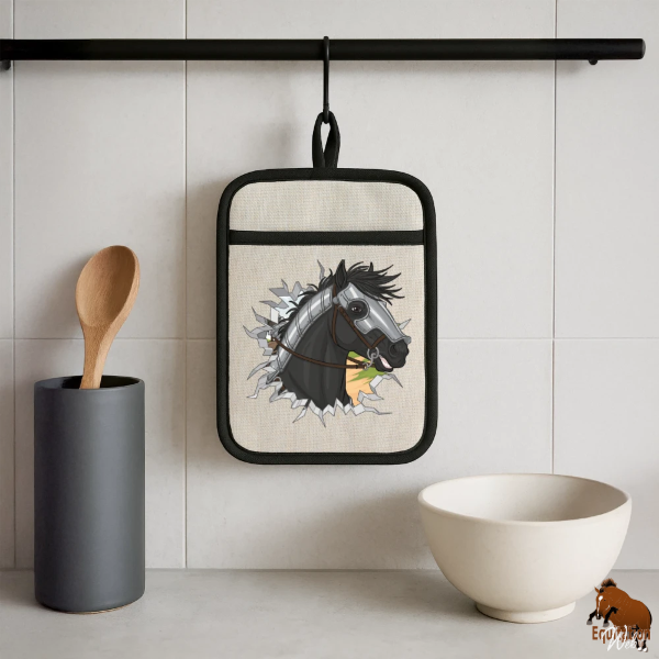 Les Chevaux de guerre sur une manique