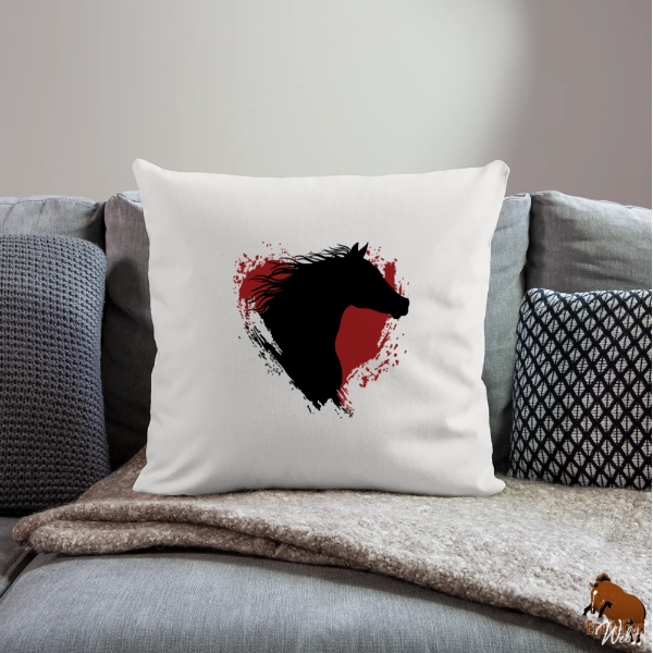 Le Cheval Arabe sur un coussin