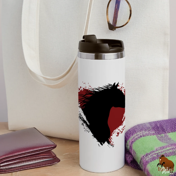 Le Cheval Arabe sur un mug isotherme