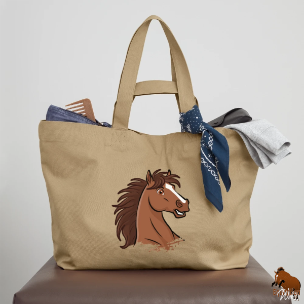 Le Cheval Assateague sur un cabas