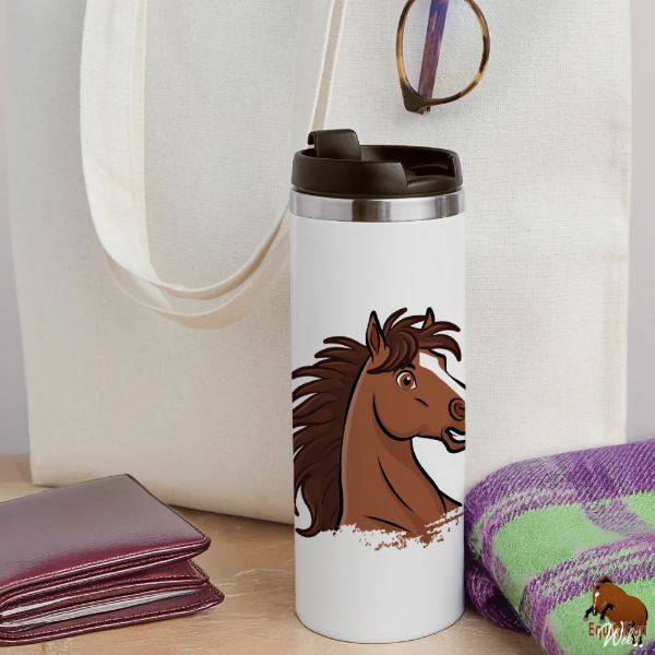 Le Cheval Assateague sur un mug isotherme
