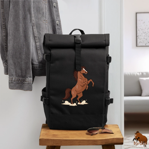 Le Cheval Assateague sur un sac � dos