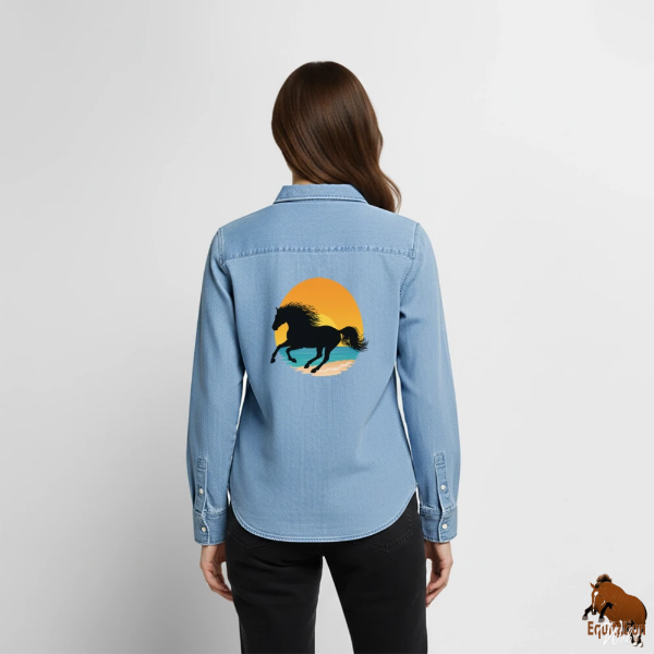 Le Cheval Pure Race Espagnole sur une chemise