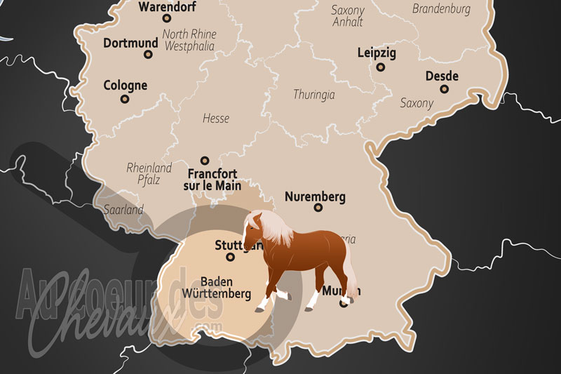 La localisation de l'�tat de Bade Wurtemberg en Allemagne
