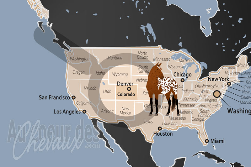 La localisation de l'�tat de Colorado aux �tats Unis