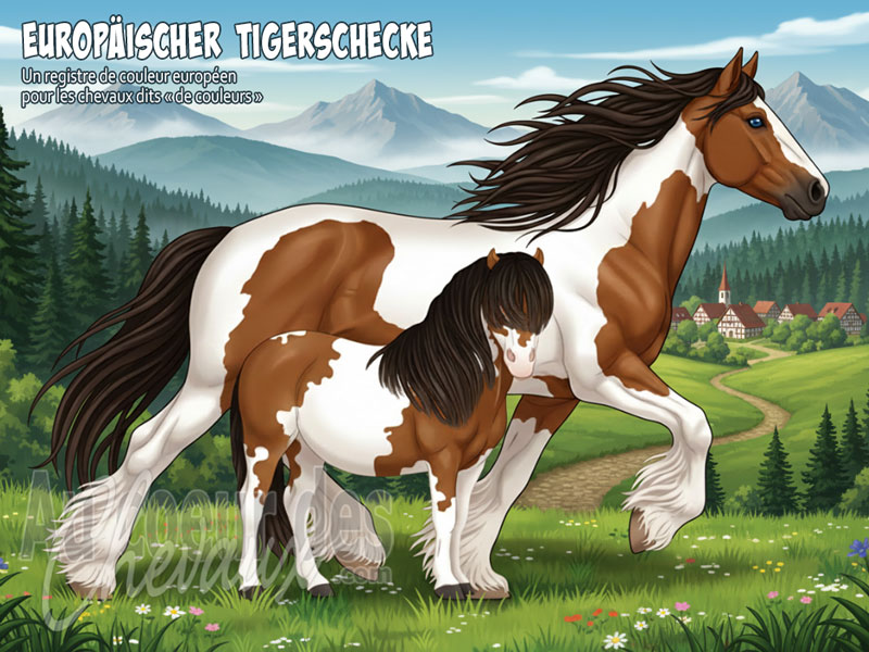 L'Europ�ischer Tigerschecke, l'h�ritage mill�naire du cheval tach� en europe