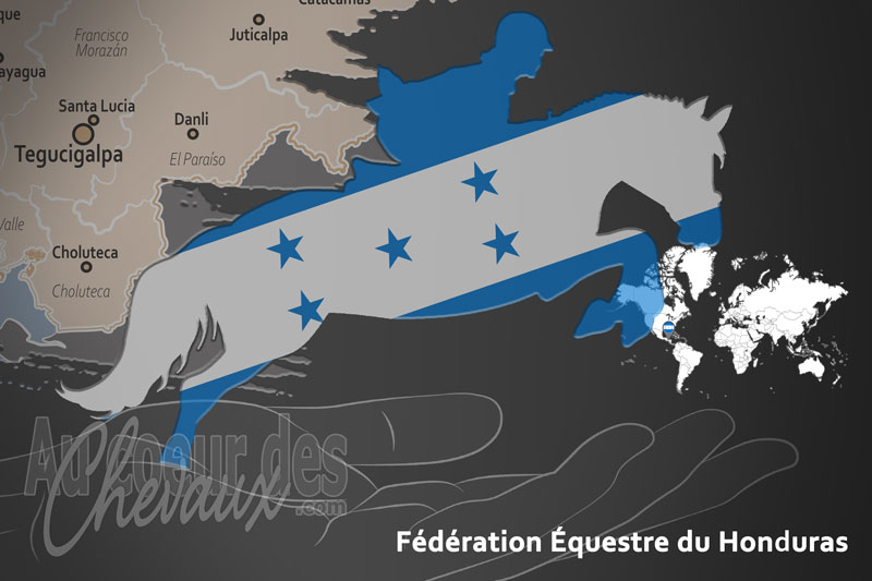 Le drapeau du pays de la F�d�ration �questre de l'Honduras