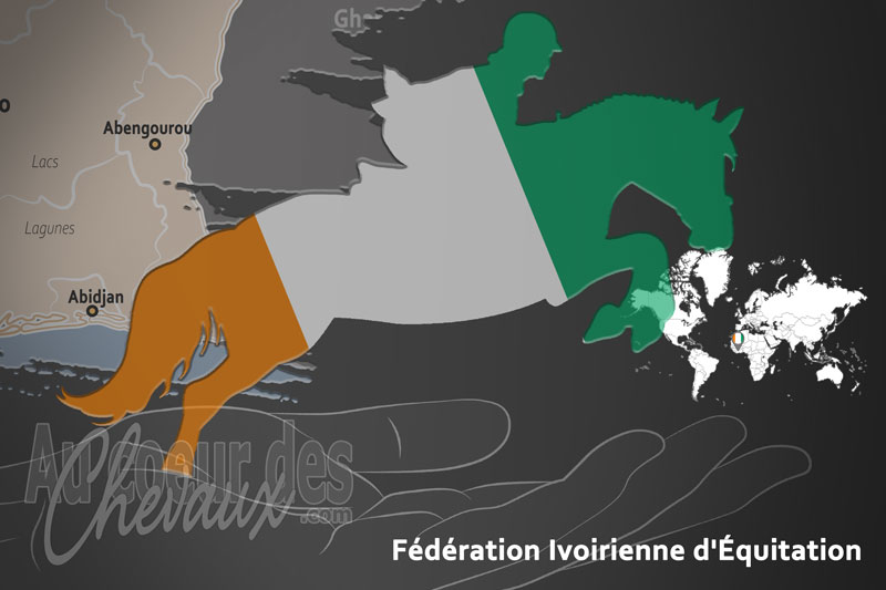 Le drapeau du pays de la F�d�ration �questre de la C�te d'Ivoire