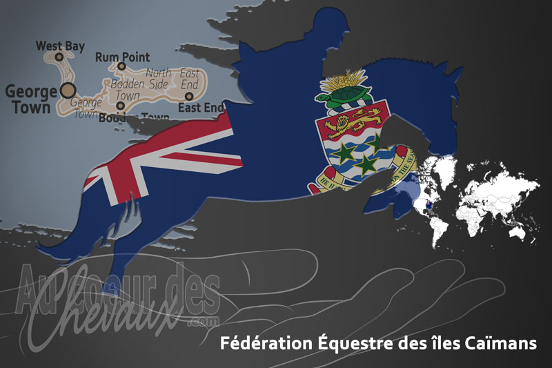 Le drapeau du pays de la F�d�ration �questre des Iles Ca�mans