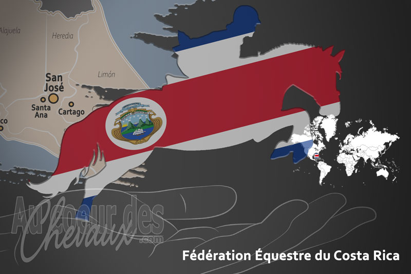 Le drapeau du pays de la F�d�ration �questre du Costa Rica
