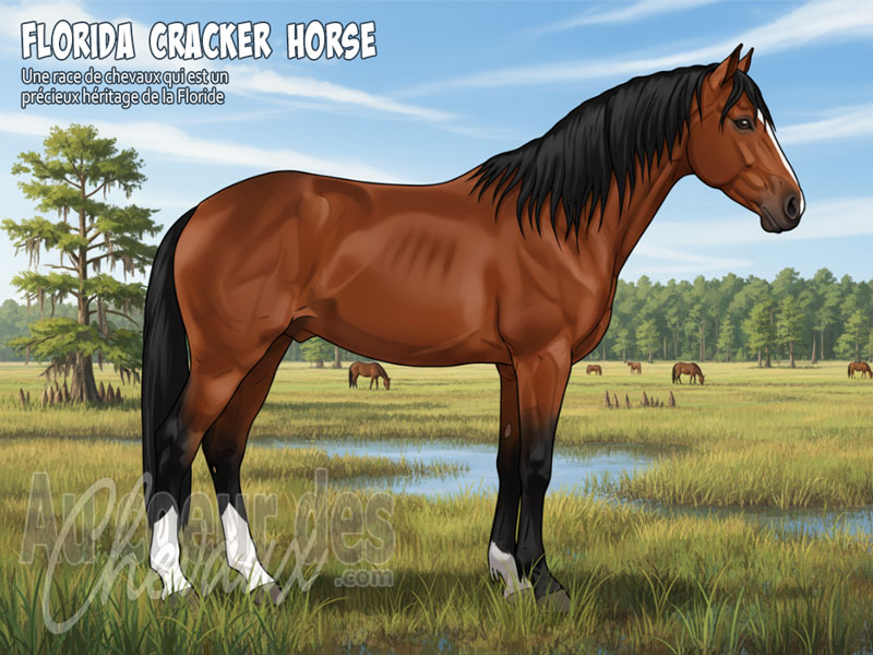 Le Cheval Florida Cracker, le pionnier des mar�cages am�ricains