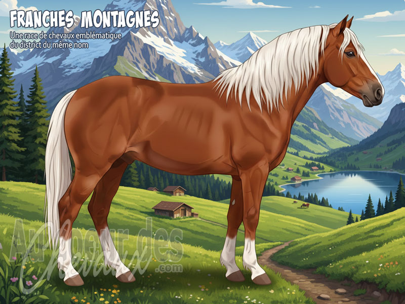 Le Cheval Franches Montagnes, le dernier cheval indig�ne de suisse