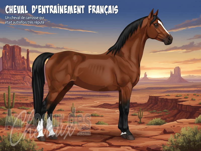 Le Cheval d'Entra�nement Fran�ais, l'aristocrate des attelages am�ricains